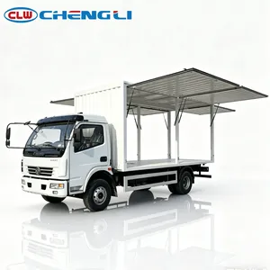 Camionnette à ailes volantes légère 4x2, fourgonnette de transport, camion-benne avec système d'ouverture pneumatique latérale à 90 degrés °   Ouverture pour le transport logistique - Product Image 1