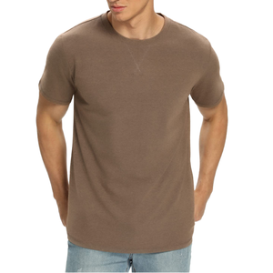 Hauts à manches longues col rond style vintage pour hommes 2026 – Mélange coton/polyester léger et confortable, design uni, vente en gros - Product Image 1