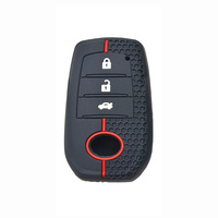 Housse de protection pour clé de voiture, en silicone lisse, compatible avec Toyota Rav4 Corolla Camry Hilux, accessoires de voiture, housse de clé