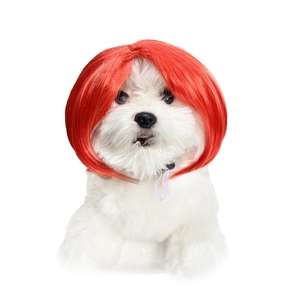 Pelucas Navideñas para Mascotas, Perros y Gatos, Estilo Bobo con <span class=keywords><strong>Centro</strong></span> Plateado, Accesorios Navideños para Mascotas, Ideales para Halloween y Navidad - Product Image 4