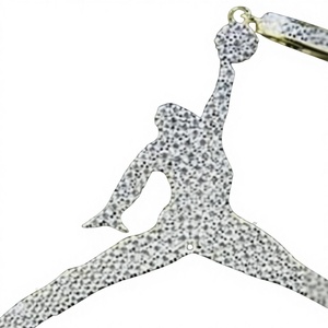 Colgante de Lujo Jump Man Jordan Rapper Bust HipHop Chapado en Oro de 18K Plata 925 con Moissanita VVS Personalizada - Product Image 1