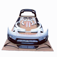 Kit carrosserie large style M semi-carbone pour pare-chocs avant, pare-chocs arrière et jupes latérales pour Porsche Panamera 971 2017-2019