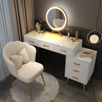 Commode de rangement intégrée de style nordique moderne et minimaliste pour chambre à coucher