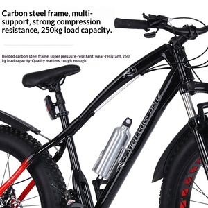 Vélo de montagne en acier à haute teneur en carbone, 21-24 vitesses, amortisseur, pour l'exercice et la course - Product Image 2