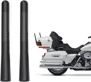 Bingfu antena de fibra de carbono, antena de rádio substituição de 2 peças para motocicleta harley davidson 1989-2019