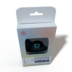 Dossiers personnalisés en carton blanc écologique pour banques d'alimentation avec logo en relief, design suspendu pour <span class=keywords><strong>la</strong></span> vente au détail, pour banques d'alimentation et câbles - Product Image 6