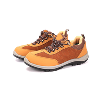 Chaussures de sécurité ACE d'été basses à lacets, respirantes, en daim et maille, avec semelle extérieure en PU, semelle intermédiaire en fer, anti-perforation, embout en acier, pour l'industrie et l'usine