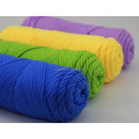 Línea de Lana de Algodón de Anhui para Gorros y Bufandas, Línea de Lana de Algodón Grueso para Suéteres de Bebé, Línea de Lana para Alfombras, Algodón/Acrílico, Bordado Teñido de Alta Calidad