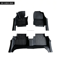 Desain Alur Anti Selip Tahan Lama Perlindungan Lantai Penuh Dekorasi Interior Mobil Bagian Dekorasi 5D TPE CAR MAT untuk CX-5 2023-2024