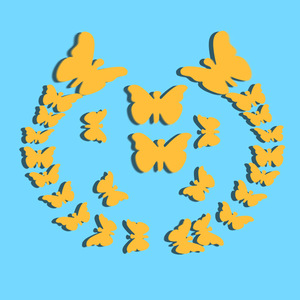 Butterfly Mirror <b>Wall</b> Stickers 25 Pieces Acrylic Removable Modern Home <b>Decoration</b> Circular Shape - Product Image 3