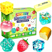 Calendrier de l'Avent Squishy de Noël : Boîte Mystère 24 Jours – Coffret Cadeau Surprise avec Jouets Fidget Doux et de Collection – Cadeau de Fêtes