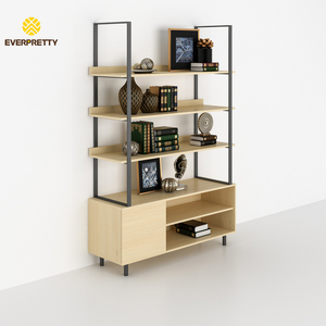 Hotel Modern Minimalist Luxury Custom Metal Frame Book Shelves Storage Display Rack <strong>Open</strong> <strong>Shelving</strong> <strong>Unit</strong> for Apartment Living Room - Product Image 1