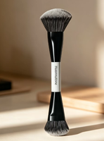 Pinceau Fond de Teint Professionnel Double Tête Grande Taille Personnalisé Végan Luxe – Offre Spéciale Usine – Outil Cosmétique à Poils Doux pour Estomper