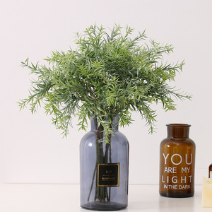 AL-0361 Vente en gros de plantes en pot en plastique de style nordique, simulation de poissons rouges, herbe floquée, herbe persane, <span class=keywords><strong>romarin</strong></span> - Product Image 6