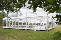 Tentes de réception de luxe en aluminium transparentes à double couche imperméables pour 100, 300, 500, 1000 personnes, pour événements extérieurs