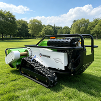 Tondeuse à gazon télécommandée sur chenilles de 25 CV - Coupe sur grandes surfaces, adaptée aux travaux forestiers