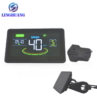 Speedometer berkabel Pro layar HD, aksesori sepeda multifungsi monitor tegangan Digital untuk jalan tampilan LCD