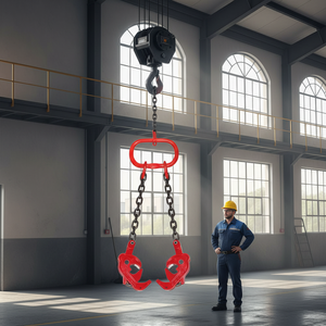 Abrazadera para bidones de aceite de 0.5-2 toneladas - Gancho de doble garra tipo boca de águila para montacargas, elevación especial de 45 #   para el Manejo de Barriles de Petróleo - Product Image 4