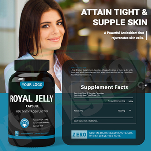 VitaSpring Cápsulas de Propóleo Suplemento de Vitamina E Polen de Abeja Propóleo <span class=keywords><strong>1000mg</strong></span> Cápsulas de Jalea Real - Product Image 3