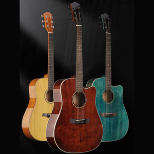 Vente directe Chine Fabricant Guitare acoustique 41 pouces Épicéa Corps en bois massif Palissandre Coupé Brillant Finition mate <span class=keywords><strong>Acajou</strong></span> - Product Image 1