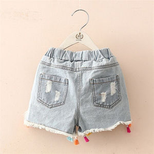 Envío Directo, Pantalones Cortos de Mezclilla para Niñas, Diseño Japonés y Coreano, Última Moda, Bonitos y Modernos - Product Image 5