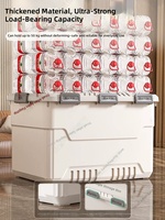 Boîte de rangement en plastique PP écologique avec couvercle, grande capacité, design minimaliste, organiseur de vêtements pour la chambre à coucher
