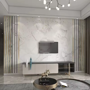 Fondo de <span class=keywords><strong>TV</strong></span> de lujo Papier Peint Marbre para decoración de pared de sala de dibujo - Product Image 3