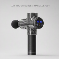 Pistolet de massage musculaire 30 vitesses, écran LCD, moteur sans balais, 6 têtes interchangeables, batterie rechargeable 2400 mAh, pour le corps entier
