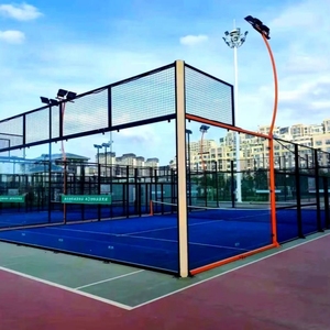 Pista de Pádel Estándar para Interiores y Exteriores con Diseño Panorámico, Césped Artificial, Tamaño Personalizable, Estructura de Acero - Product Image 5
