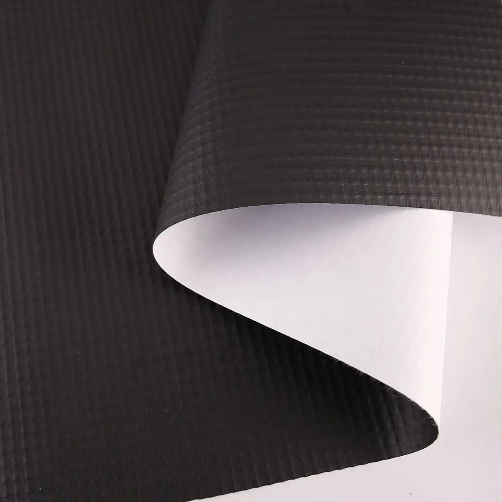 High Quality Grey/Black Back Flex Banner Fabric Two-Color Flex Banner PVC Vinyl Flex Banner Tarpaulin