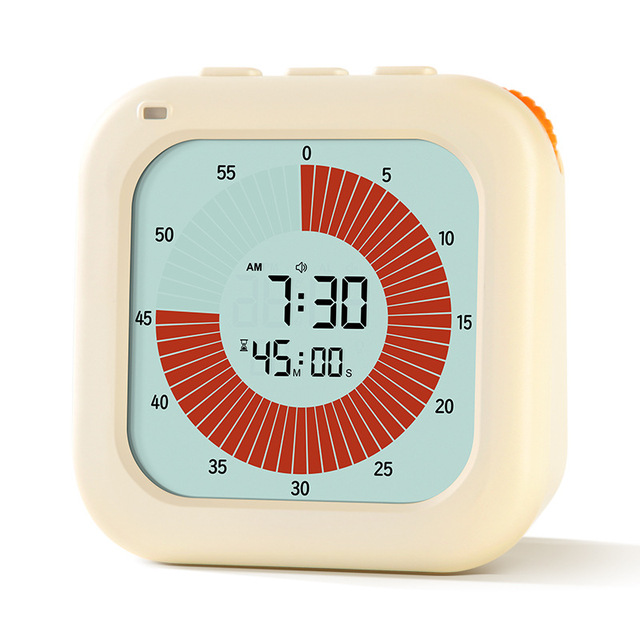 ADHD Silent Learning Visual Countdown Mute Timer Self-Discipline Alarm Clock Student Dedicated Efficient for Plastic Acrylic