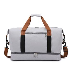 Sac de sport de voyage pour femmes, grande capacité, bagages de sport pour hommes, sac de messager imperméable, sac à main sec et humide - Product Image 6