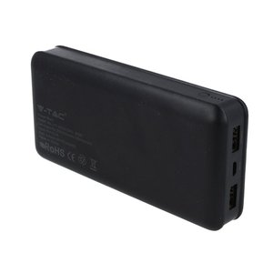 * Presa * batteria al litio esterna portatile portatile 20000mAh colore nero con 2 USB 5V 2.1A SKU-8190 elettronica/ - Product Image 3