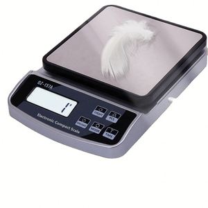 Balance de cuisine électronique en acier inoxydable de 15 kg, affichage numérique LCD, rechargeable par USB, mesure du poids en G/oz, pour aliments - Product Image 5