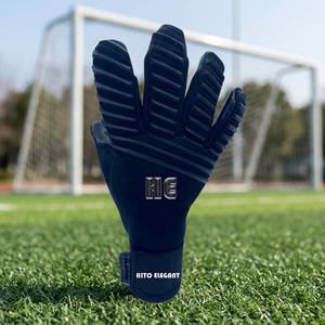 ถุงมือผู้รักษาประตูสำหรับงาน OEM ถุงมือผู้รักษาประตูสีฟ้าเข้มถอดสายได้ - Product Image 4