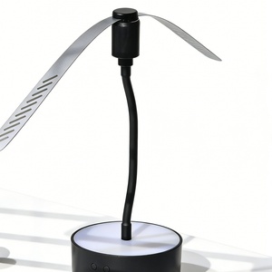 <b>Rechargeable</b> Metal Hose Fly Repellent Fan 2-in-1 LED <b>Night</b> <b>Light</b> for Home Restaurant Outdoor Pest Control - Product Image 2