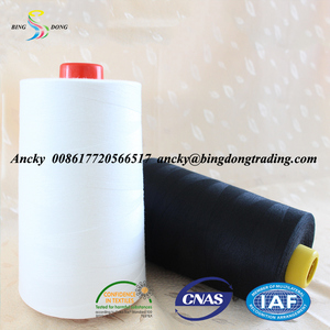 Blanco crudo blanqueado blanco óptico blanco Tfo 40/2 5000 metros 100% hilo de coser de poliéster hilado - Product Image 2