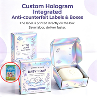 Boîte holographique personnalisée anti-contrefaçon avec vérification par code QR et pelliculage mat pour la marque d'enfants OEM en gros
