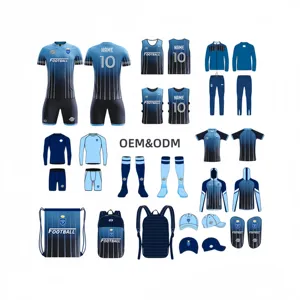 Vêtements de football personnalisés professionnels un ensemble complet d'équipement de football de maillot de football personnalisé pour la figure personnalisée