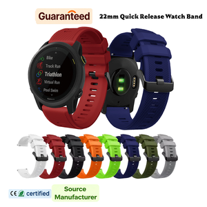 Bracelet de <span class=keywords><strong>montre</strong></span> intelligente en silicone de 22 mm, bracelet de sport pour <span class=keywords><strong>montre</strong></span> intelligente, bracelet pour Garmin Venu 4 3 Forerunner 170 970 265 745 - Product Image 1