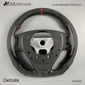 Volante deportivo personalizado de fibra de carbono para Cadillac ATS-V Coupe Sedan CTS-V 2014-2019 con levas de cambio de fibra de carbono - Product Image 5