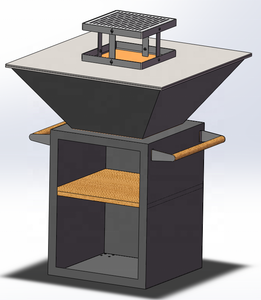 Barbecue Brasero de qualité supérieure Barbecue extérieur en acier corten au charbon de bois pour le jardin - Product Image 2