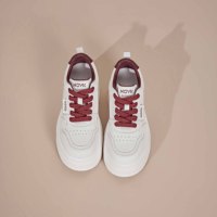 Baskets compensées blanches pour femmes Printemps 2026 – Chaussures de marche décontractées et sportives à lacets, respirantes, avec talonnette intégrée