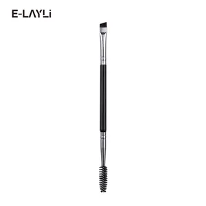 Private Label Eyebrow Brush Angled Vegan Eyebrow Comb Professional Cosmetic Makeup Brushes For Lash Eyebrow Brush