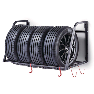 JH-Mech Garage auto ruote portaoggetti portabici robusto Versatile supporto per pneumatici in metallo resistente <span class=keywords><strong>da</strong></span> <span class=keywords><strong>parete</strong></span> - Product Image 3