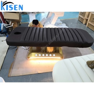 KISEN High Quality Luxury Electric 3 Motors Spa <b>Bed</b> Massage Table Beauty Facial <b>Bed</b> for Professional Beauty Salon with LED - Product Image 3