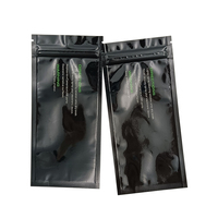Sachet souple en plastique à trois soudures, pochette verticale personnalisée avec fermeture éclair, sac d'emballage à fond plat, prix de gros