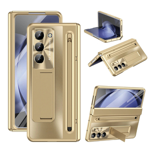 Étui <span class=keywords><strong>avec</strong></span> stylet pour Samsung Galaxy <span class=keywords><strong>Z</strong></span> <span class=keywords><strong>Fold</strong></span> 7 6 5 <span class=keywords><strong>4</strong></span>, protection intégrale antichoc <span class=keywords><strong>avec</strong></span> charnière renforcée et béquille magnétique - Product Image 1