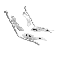 NMAX155 – Barres de protection robustes en acier inoxydable et alliage d'aluminium avec repose-pieds 3D pour moto