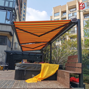 Toldo Retráctil Motorizado de Aluminio para Protección Solar en Exteriores, con Cassette Completo, Impermeable - Product Image 1